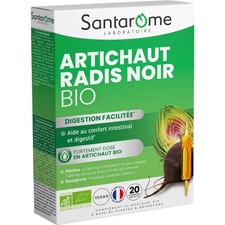 Santarome Artichaut Radis Noir Bio 20 ampoules 10ml