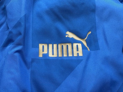 NEW 2022 Italy Italia Jacket Warmup Anthem Blue Puma Home Medium M Shirt Jersey - Picture 5 of 13