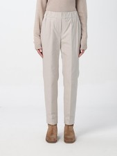 BRUNELLO CUCINELLI WOMEN'S LIGHT BEIGE TAILORED TROUSERS MSRP 1375 SIZE 46