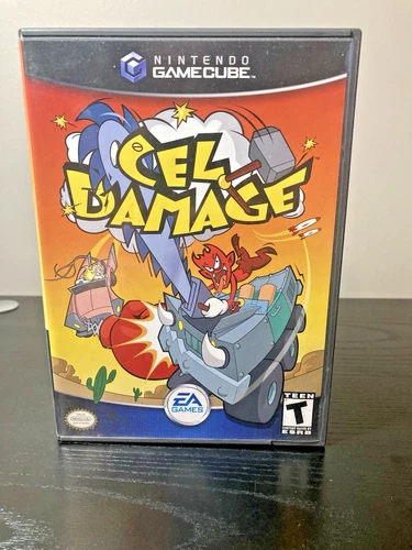 Cel Damage Nintendo GameCube 2002 Authentic Tested & Working