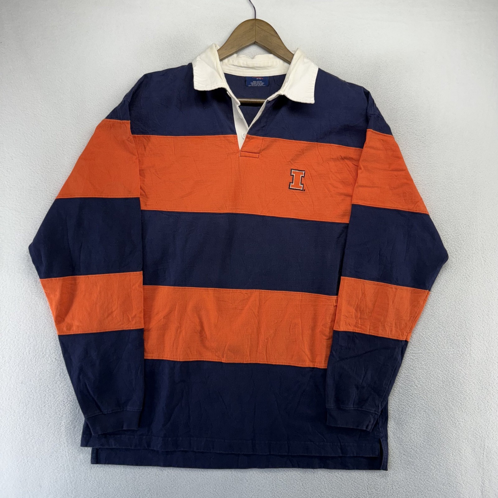 Vintage Illinois University Rugby Shirt Men