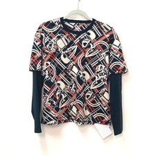 HERMES 2023 En Desordre et Chaines All-over pattern long sleeve T-shirt Unused