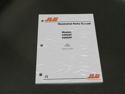 JLG 330CRT, 400CRT Scissor Lift Parts Manual Exploded View Catalog Diagram Book