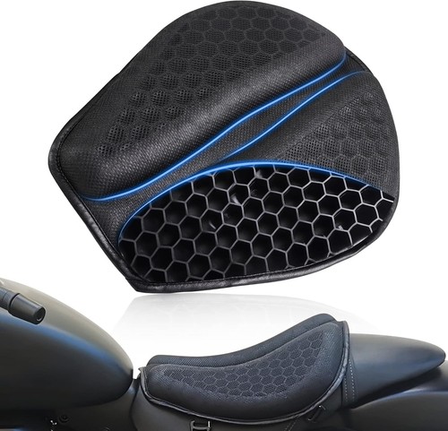 Foldable Motorcycle Gel Seat Cushion Large 3D-Honeycomb Structure Shock