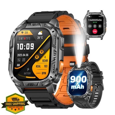 MIDDOW Smart Watch Men 2.01'' 900mAh GPS Sleep Monitor Call