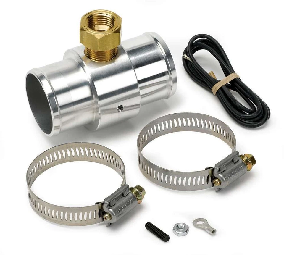 Autometer 2283, One Natural Aluminum 1-1/2In Radiator Hose Adapter Performance Foto 3 de 4