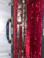 Vintage Bundy Selmer Co. Silver Plated Flute Elkhart Indiana with Original Case