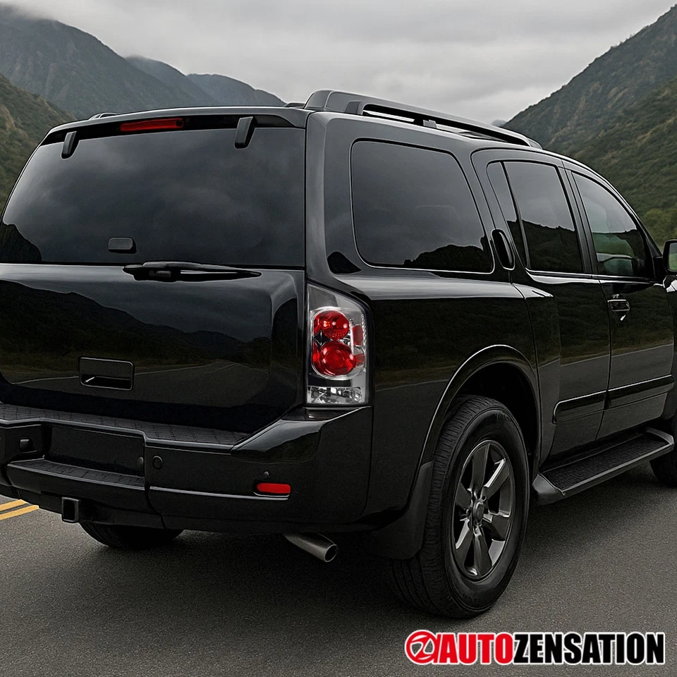 Fit 2005-2015 Armada Tail Lights Rear Brake Lamps Assembly Left+Right 05-15 - Image 2 of 4