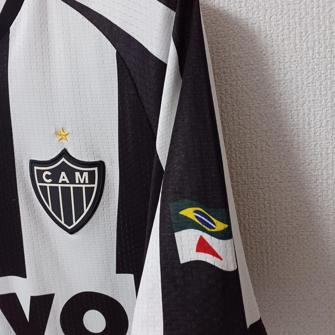 Atlético Mineiro 2001  V2 Kit ゲームシャツ Penalty Atletico Mineiro 2001 Home V2 Kit L Soccer Jersey