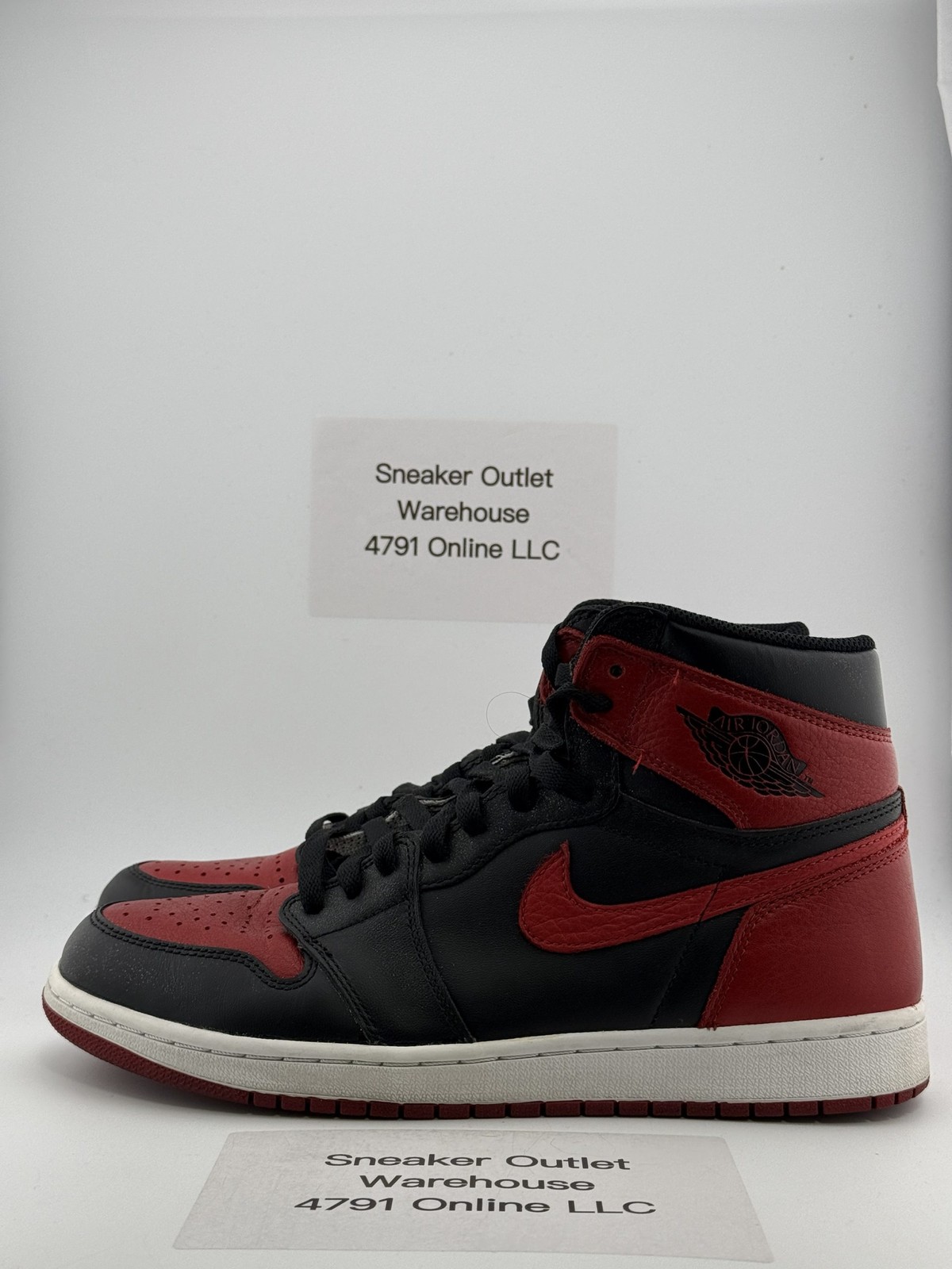 Nike Air Jordan 1 Bred 2016 Black Red Sneakers US 10.5 Used D6986