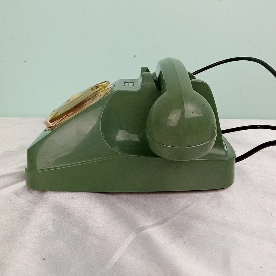 Telefono a disco SIEMENS AUSO SIP S62 Design Lino Saltini Verde Salvia '60 Epoca - Immagine 2 di 4