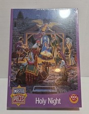 NIB Christmas 1000 Piece Jigsaw Puzzle Holy Night Nativity Master Pieces Sealed