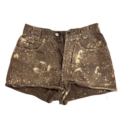 BWB Distressed Bleached Denim Shorts High Waisted Cutoff