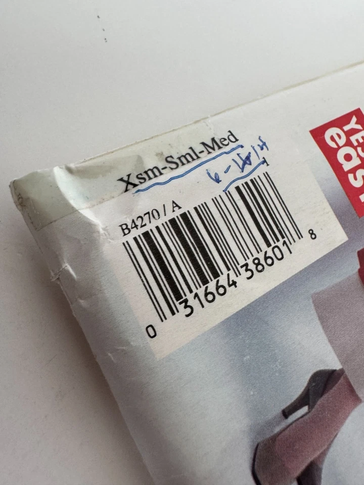 Butterick See and Sew Sewing Pattern B4270 Vest Tunic Dress Pants XS S M 6-14 UC - Image 4 of 4