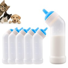Pet Nursing Bottle for Newborn Animals,Kitten Feeding Kit Large, Blue