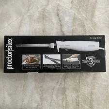 Proctor - Silex Electric Knife, Ergonomic Design, White, 74311 - NEW/SEALED