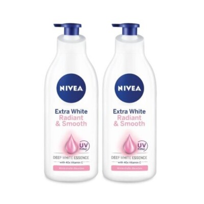 Nivea Extra White Radiant & Smooth Lotion Whitening 600 ml.*2