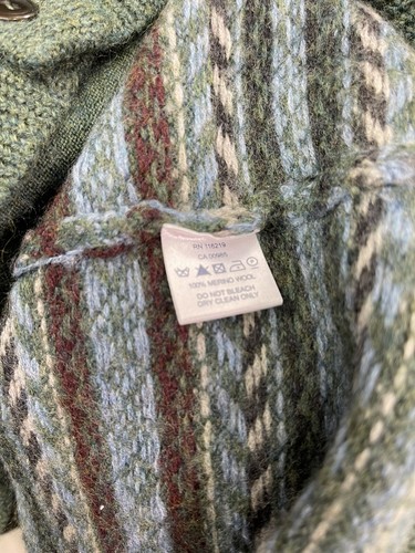 Steven Alan Mens Medium 100% Merino Wool Cardigan Button Front Green Pockets - Picture 11 of 11
