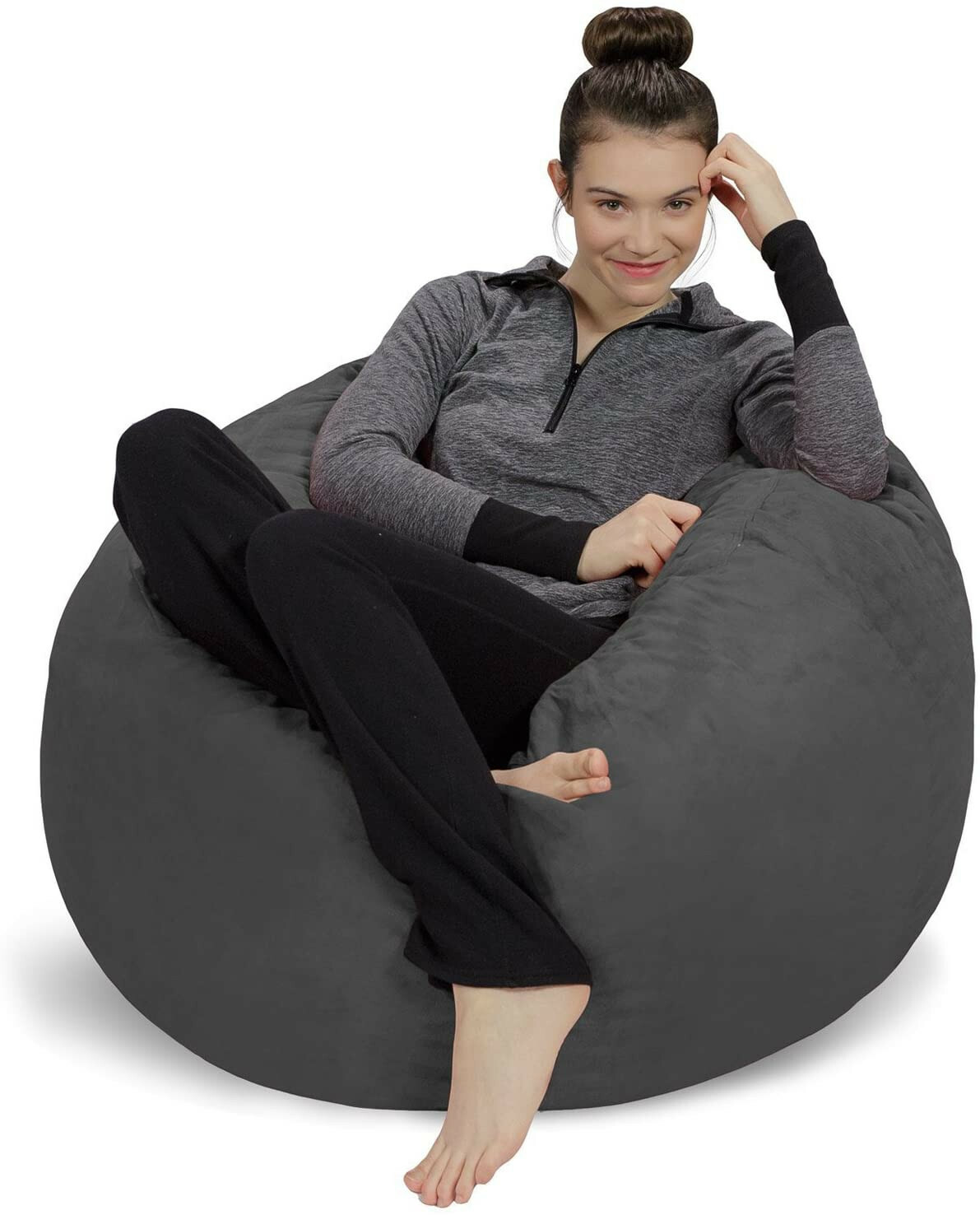 Bean Bag Chair Factory Direct 4.6ft/3ft Cozy Bean Bag Foam Filled By