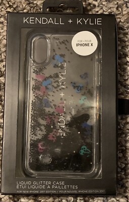Kendall and Kylie Jenner Liquid Glitter Case - Cherries and Glitter  Iphone X
