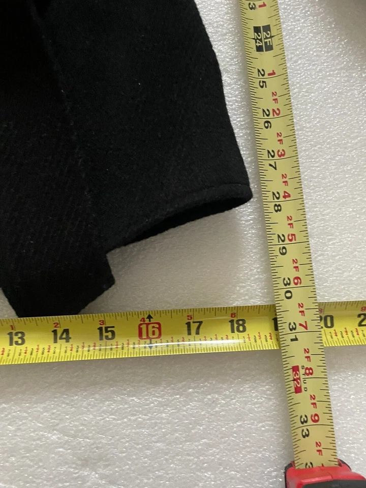 Mac & Jac Women's Sz 6 Black Wool Peacoat Pea Coat Jacket  Trench - Image 2 of 4