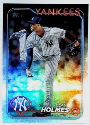 2024 Topps Series 1 RAINBOW FOIL #247 CLAY HOLMES NEW YORK YANKEES     FREE SHIP
