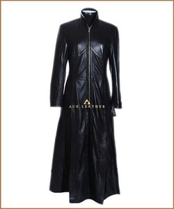 long length leather jacket