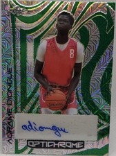ADRAME DIONGUE 2022-23 Leaf Optichrome Prospect AUTO GREEN Mojo #3/4 WSU Cougars