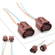 Wire Pigtail Female U 9006 HB4 Two Harness Fog Light Socket Connector Lamp Bulb