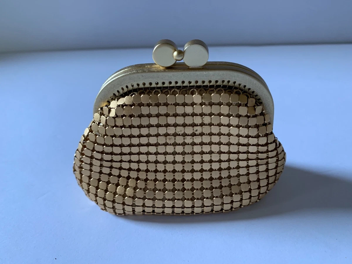 Vintage Halogen Kiss Lock Gold Metal Coin/Change Purse | eBay