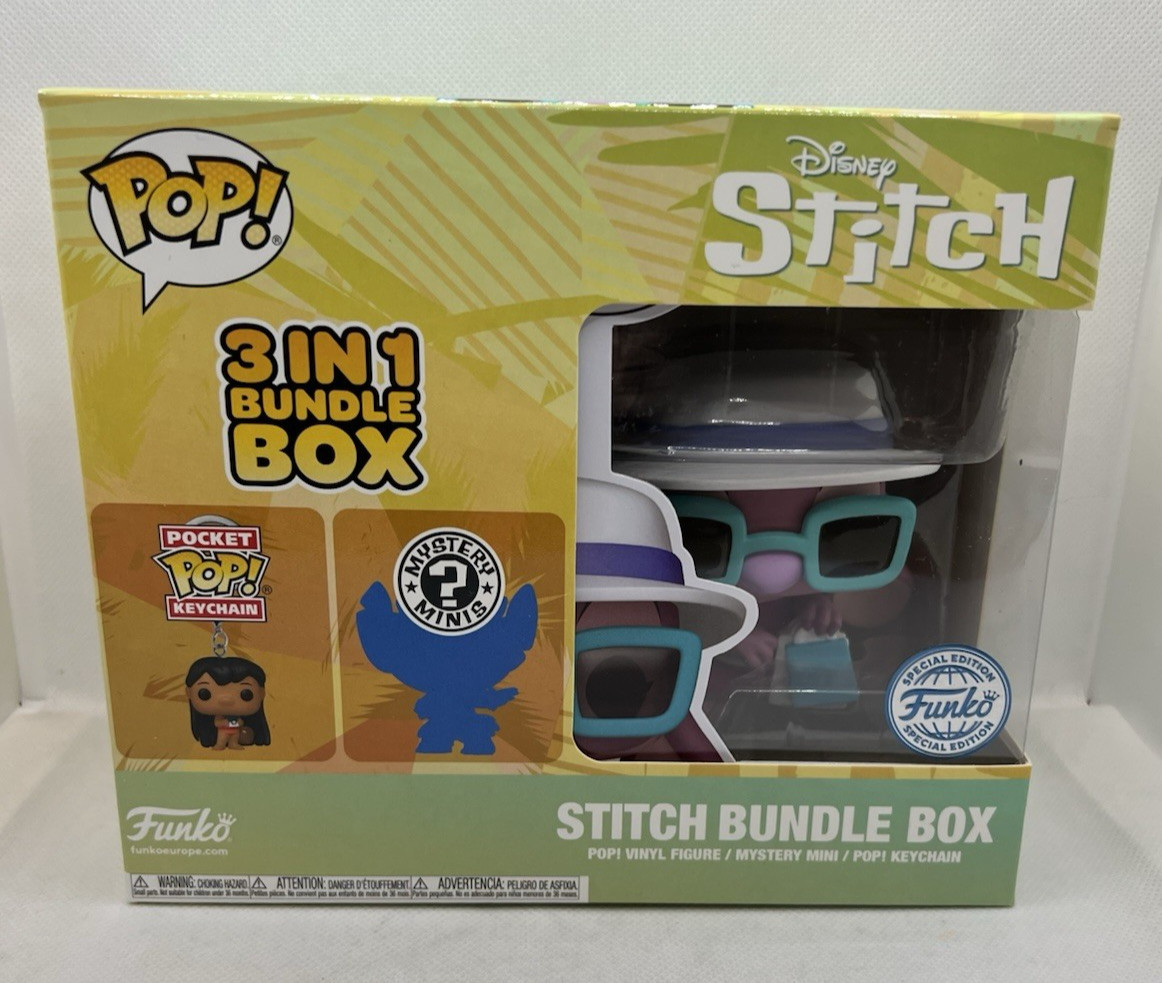 Funko Pop Vinyl Disney Angel 1574 Bags Lilo & Stitch Keychain Mystery Mini Set