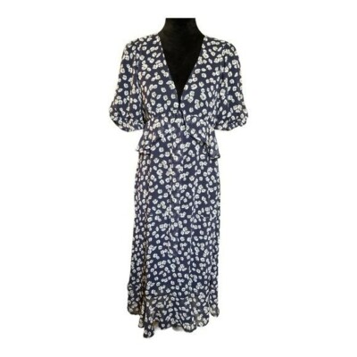 lulus navy blue floral print dress Navy Blue Maxi Dress - Floral Print Maxi Dress - Organza Dress