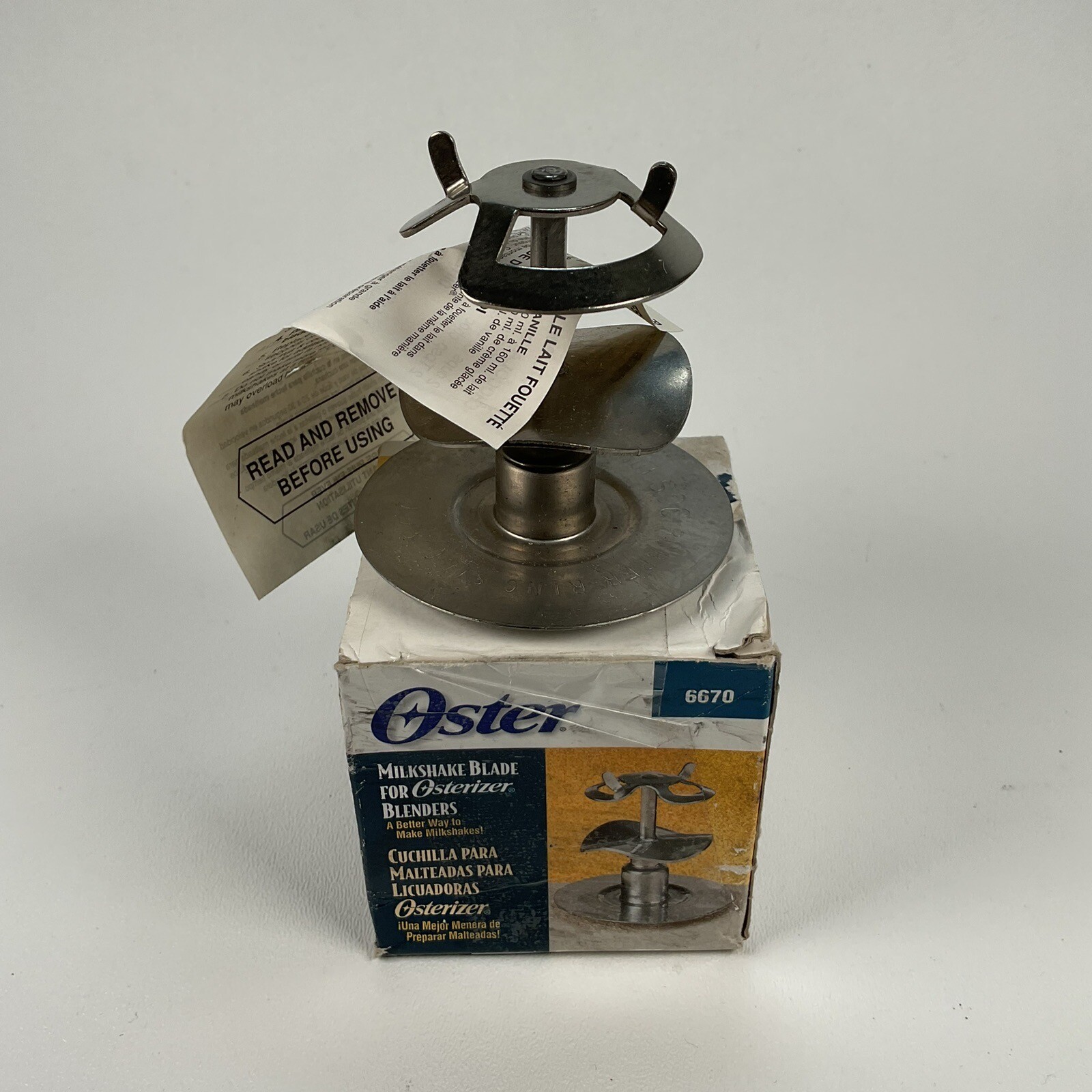 Oster Blender Milkshake Blade 6670 Original All Metal Stainless Steel