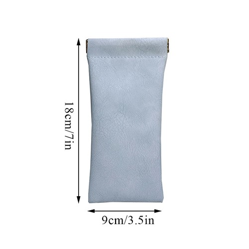 2/1 sztuki Etui na okulary przeciwsłoneczne Skóra PU Etui na okulary Przenośne miękkie etui ochronne K - Zdjęcie 3 z 35