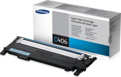 Original SAMSUNG Toner CLT-C406S/ELS cyan für CLP 360 365 CLX-3300 Neutrale Scha