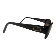 Guess GU 6280P BLK-3 Polarized Sunglasses Black Rectangle Rhinestone 56-15-135 Guess black sunglasses gu - Gem main image 4