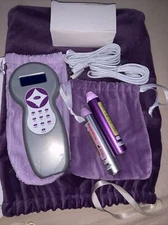 Quantum Scalar Wave Violet Lotus Laser w/ 2 Wands & Instructions