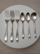 6pcs - 1881 ROGERS A1 "CHIPPENDALE Silverplate Flatware