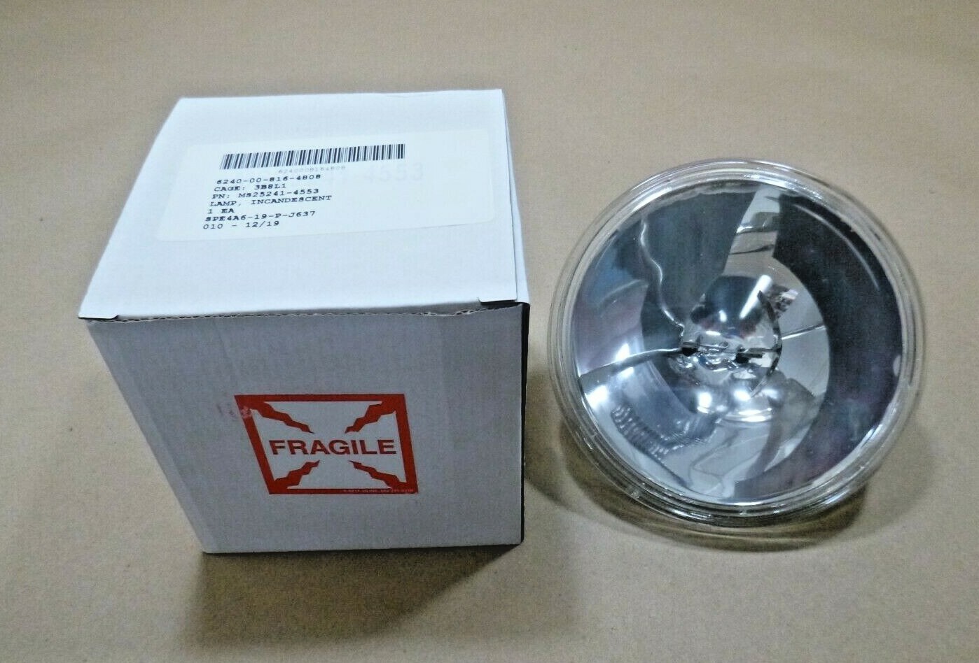 12x USGI MS252414553 250w PAR46 28v Sealed Beam Aircraft Landing Light GE 4553 eBay