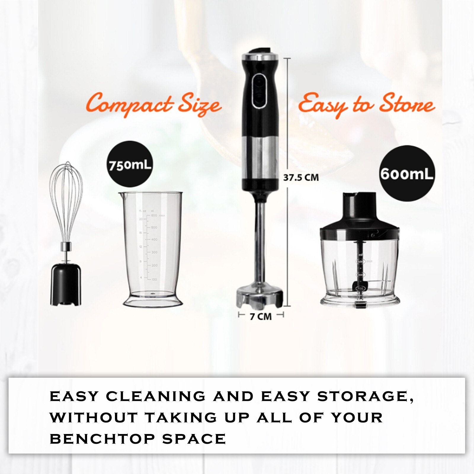 Healthy Choice Hand Blender Stick Mixer Puree Stainless Steel Food Processor AU eBay