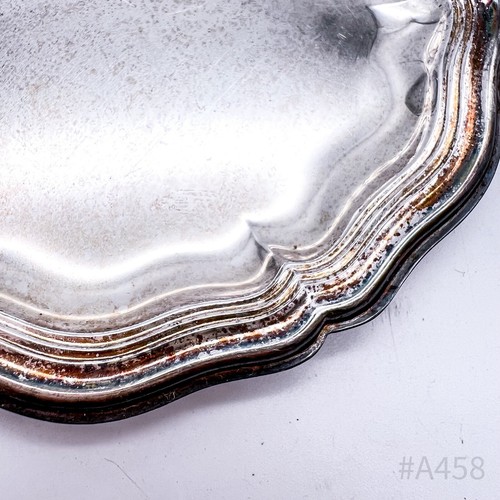 Vintage Gläser-Untersetzer Untersetzer aus Metall, versilbert | 10 cm Ø - Picture 7 of 9
