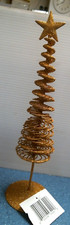 Do It Best 12" Tall Spiral Wire Tree, Champagne Gold  (03001)  FS