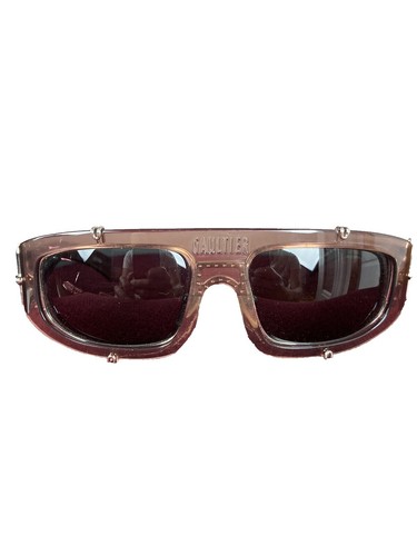 Jean Paul Gaultier Vintage Steampunk Sunglasses 56-6102 Brass Tone