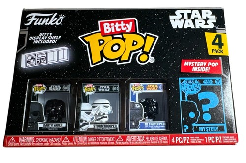 Funko Star Wars Bitty Pop! Mini-Figure 4 Pack Darth Vader & More-New ...