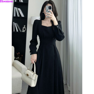chinese dress ladies Off the Shoulder Black Long Prom Dresses, Black Off Shoulder Formal Ev
