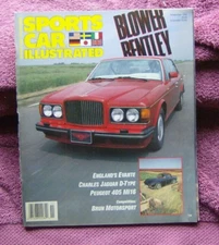 SPORTS CAR ILLUSTRATED MAGAZINE BLOWN BENTLEY TURBO R CLASS RACING CAR REVIEWS