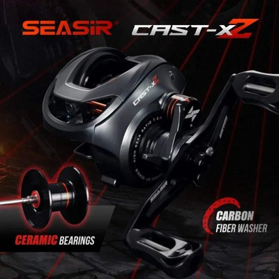 SEASIR Cast X2 Baitcasting Reel 7.3:1 Hybrid Ceramic Bearing Carbon Fiber Washer