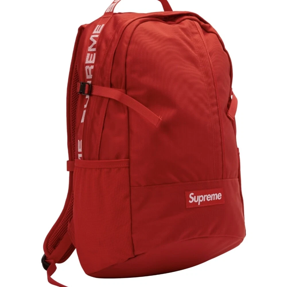 Rare sac à dos Supreme SS18B7 rouge authentique