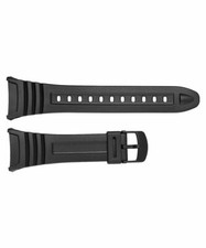 Genuine Casio Watch Strap. Replacement for W-96 W96H Black Resin. 10076822 UK