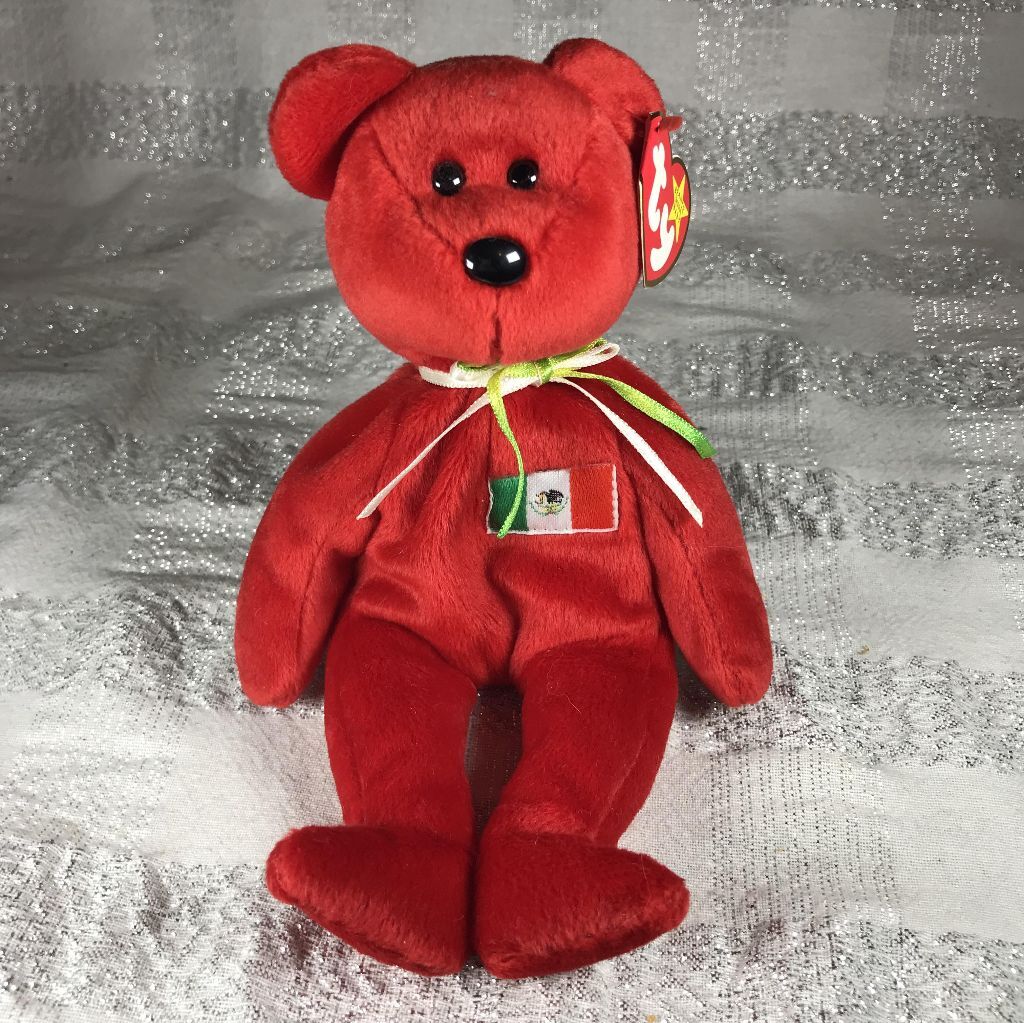 Ty Beanie Babies Osito With Hang Tag Baby Plush Stuffed Beanbag Toy eBay